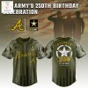 Arizona Diamondbacks MLB US Army’s 250th Anniversary Baseball Jersey