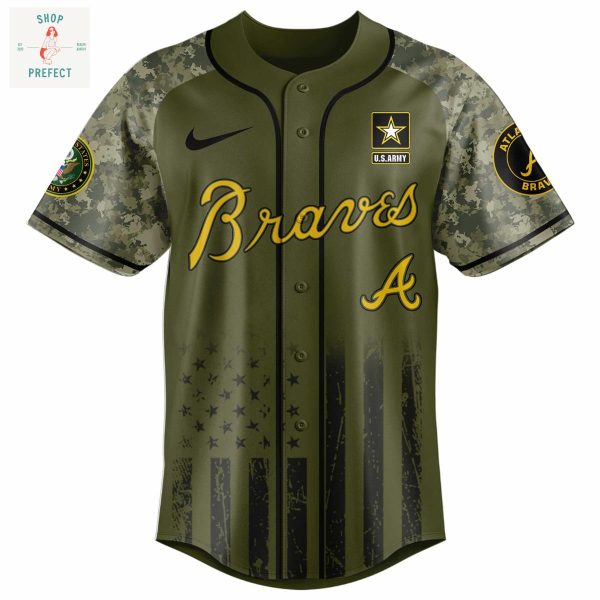 Atlanta Braves MLB US Army’s 250th Anniversary Baseball Jersey