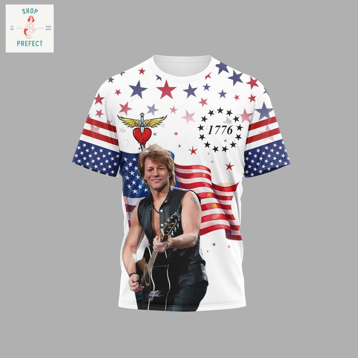 Bon Jovi Happy 4th Of July Hoodie T Shirt Bon Jovi Happy 4th Of July Hoodie T Shirt