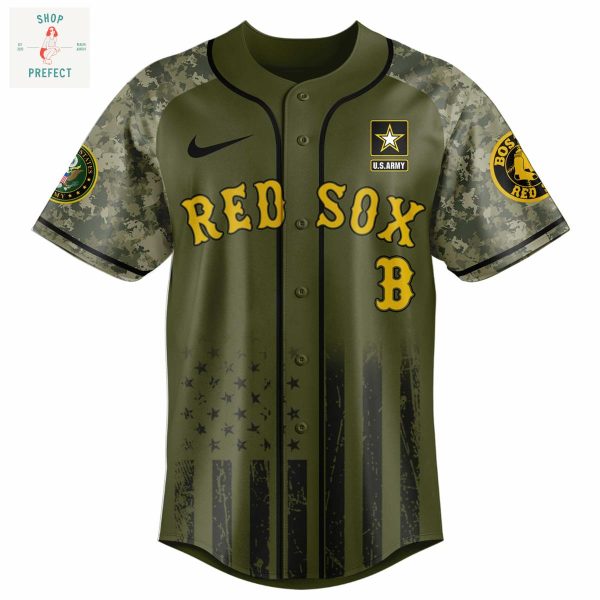 Boston Red Sox MLB US Army’s 250th Anniversary Baseball Jersey
