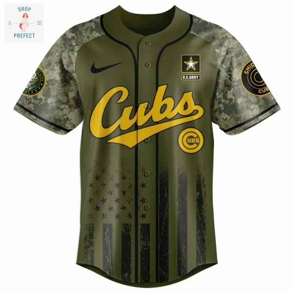 Chicago Cubs MLB US Army’s 250th Anniversary Baseball Jersey
