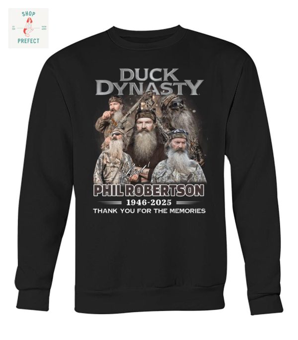 Duck Dynasty Phil Robertson 2025 Memories T Shirt