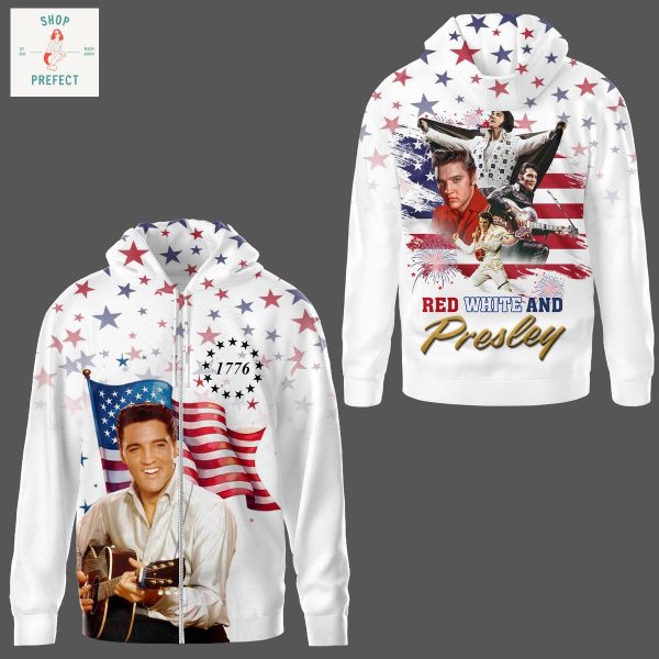 Elvis Presley Happy 4th Of July Hoodie T Shirt