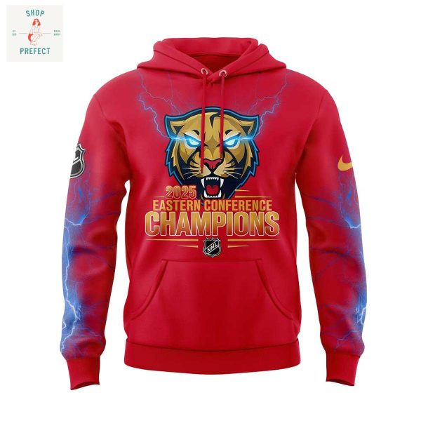 Florida Panthers Eastern Conference Champions 2025 Red Hoodie T Shirt