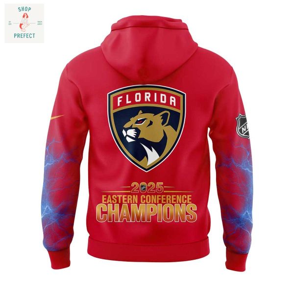 Florida Panthers Eastern Conference Champions 2025 Red Hoodie T Shirt