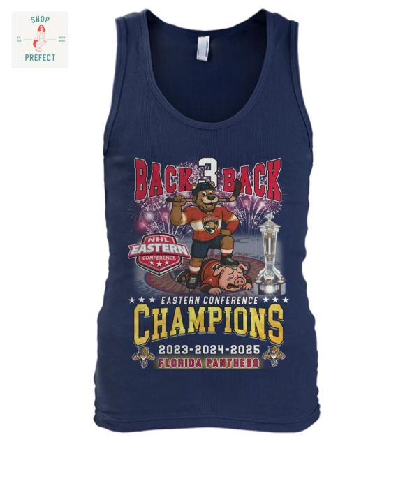 Florida Panthers NHL Back 3 Back Eastern Conference Champions T Shirt