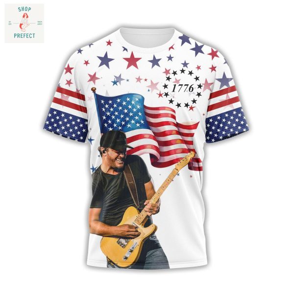 Happy 4th Of July Red White And Luke Bryan Hoodie T Shirt