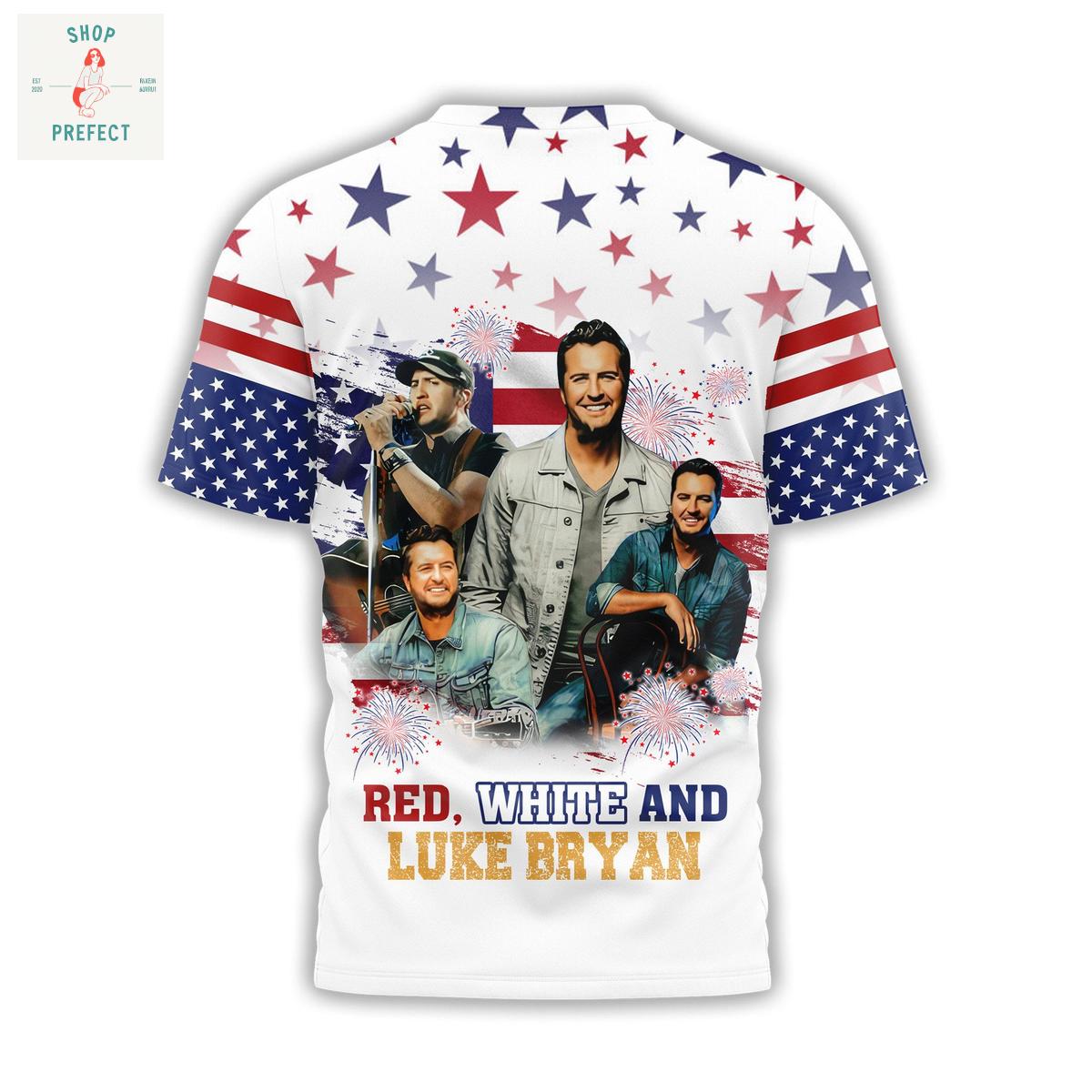 Happy 4th Of July Red White And Luke Bryan Hoodie T Shirt Happy 4th Of July Red White And Luke Bryan Hoodie T Shirt