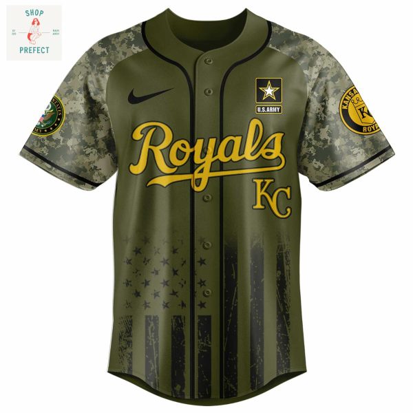 Kansas City Royals MLB US Army’s 250th Anniversary Baseball Jersey