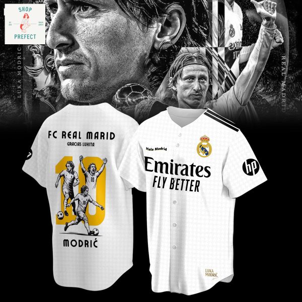 Luka Modric Gracis Lukita Real Madrid Memories Baseball Jersey