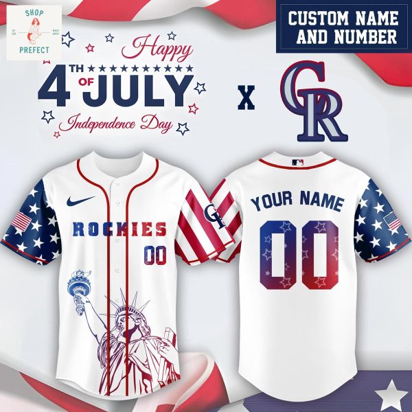 MLB Team 4th Of July USA Personalized Baseball Jersey
