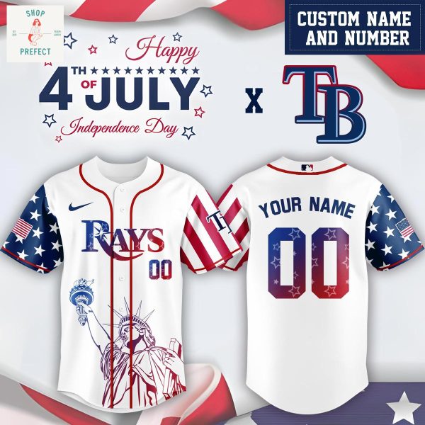 MLB Team 4th Of July USA Personalized Baseball Jersey