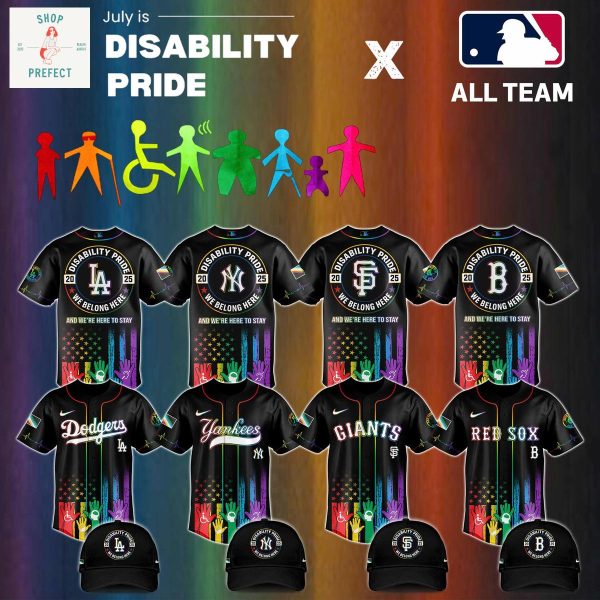 MLB Team Disability Pride Month 2025 Baseball Jersey