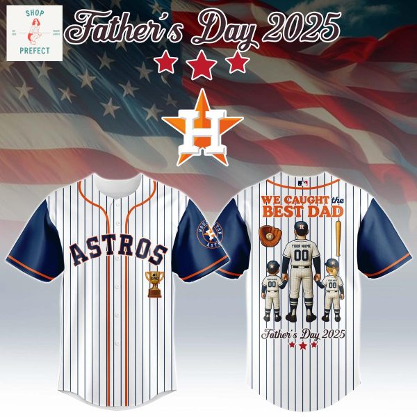 MLB Team Father’s Day 2025 We Caught The Best Dad Personalized Baseball Jersey