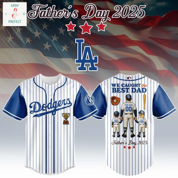 MLB Team Father’s Day 2025 We Caught The Best Dad Personalized Baseball Jersey