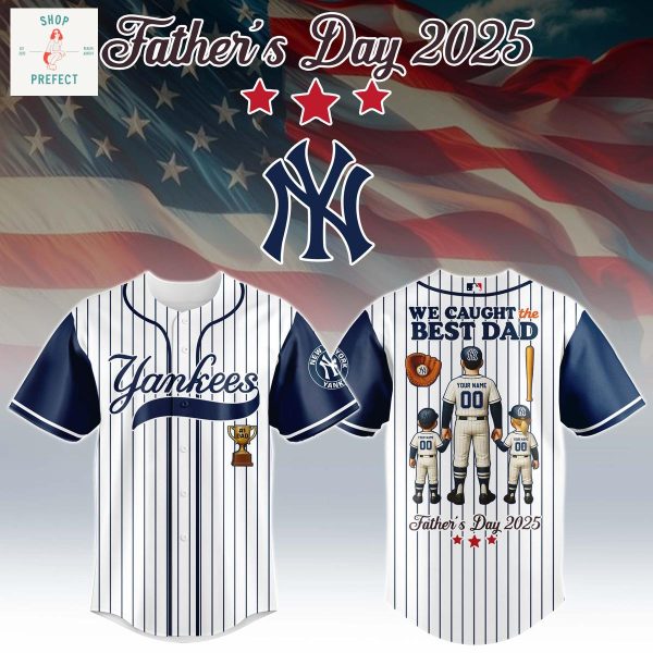 MLB Team Father’s Day 2025 We Caught The Best Dad Personalized Baseball Jersey