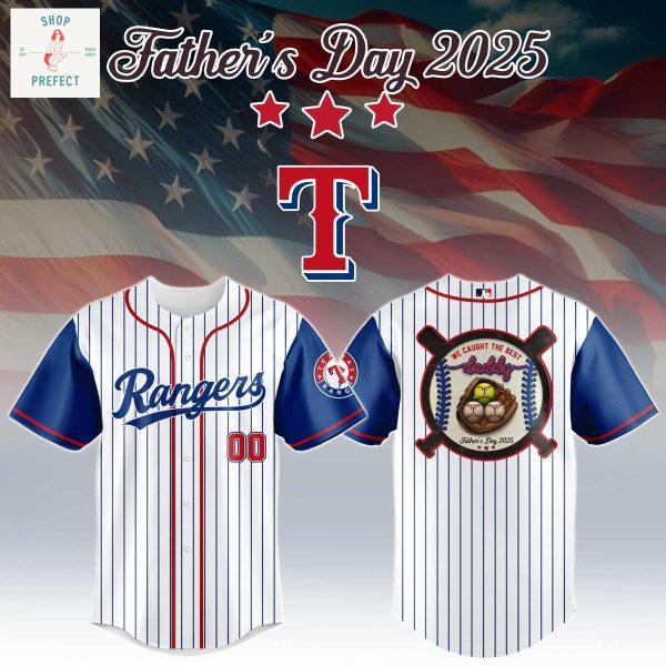 MLB Team We Caught The Best Daddy Father’s Day 2025 Personalized Baseball Jersey