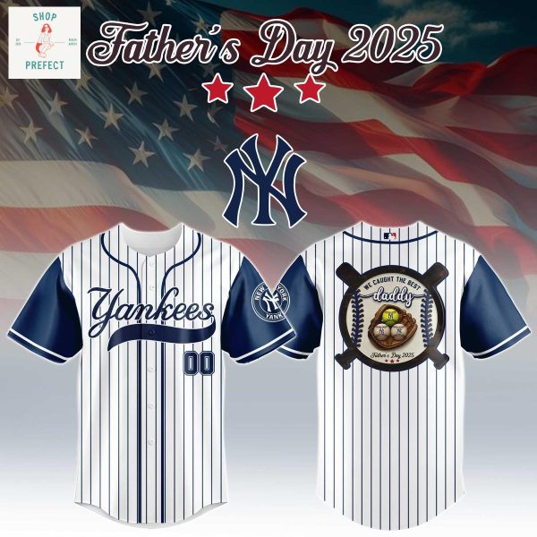 MLB Team We Caught The Best Daddy Father’s Day 2025 Personalized Baseball Jersey