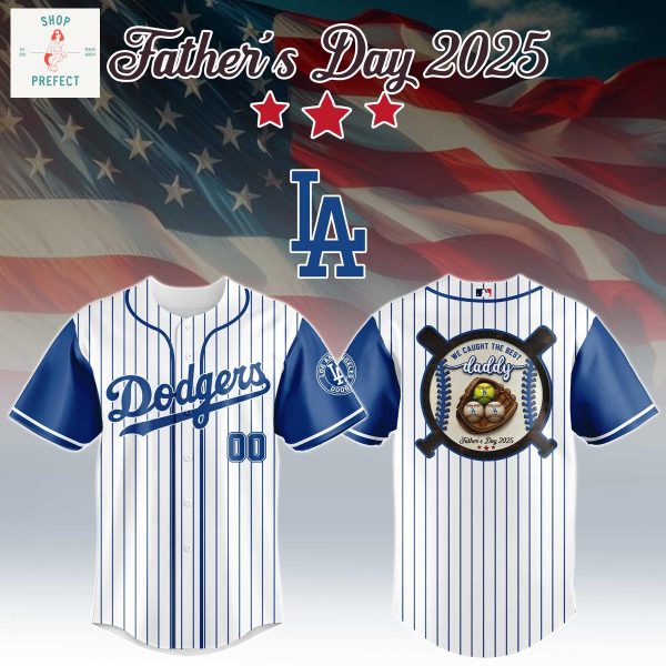 MLB Team We Caught The Best Daddy Father’s Day 2025 Personalized Baseball Jersey