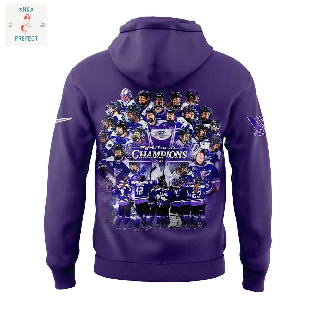 Minnesota Frost 2025 PWHL Walter Cup Champions Hoodie T Shirt Minnesota Frost 2025 PWHL Walter Cup Champions Hoodie T Shirt