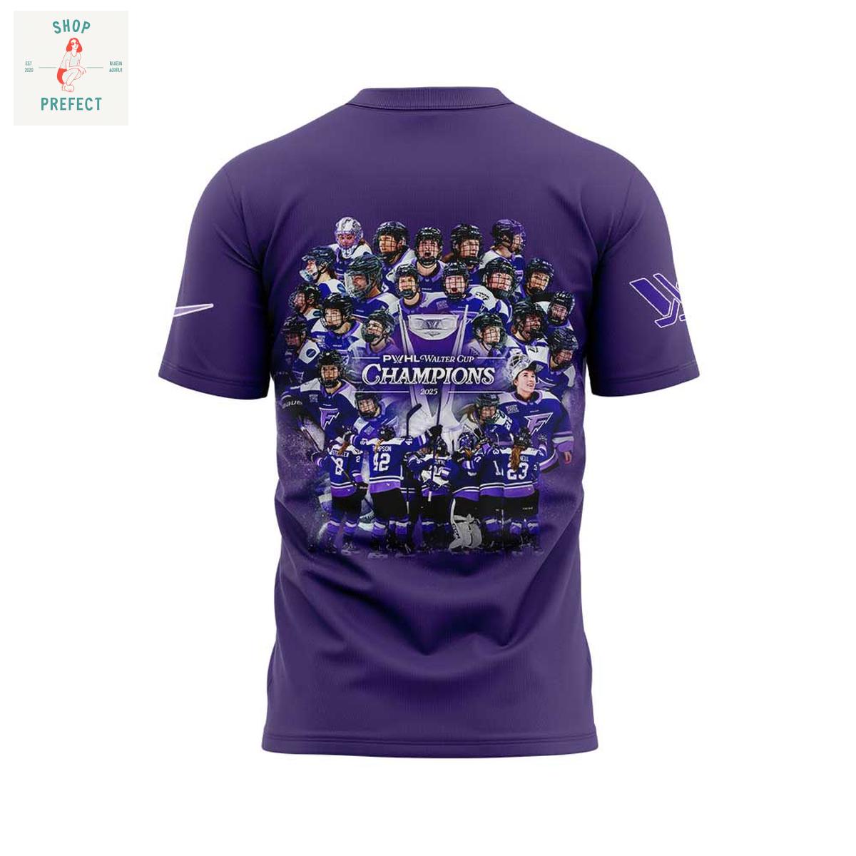 Minnesota Frost 2025 PWHL Walter Cup Champions Hoodie T Shirt Minnesota Frost 2025 PWHL Walter Cup Champions Hoodie T Shirt