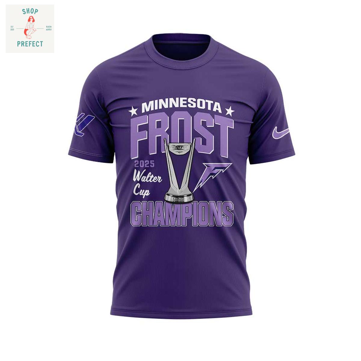 Minnesota Frost PWHL 2025 Walter Cup Hello Kitty Champions Hoodie T Shirt Minnesota Frost PWHL 2025 Walter Cup Hello Kitty Champions Hoodie T Shirt