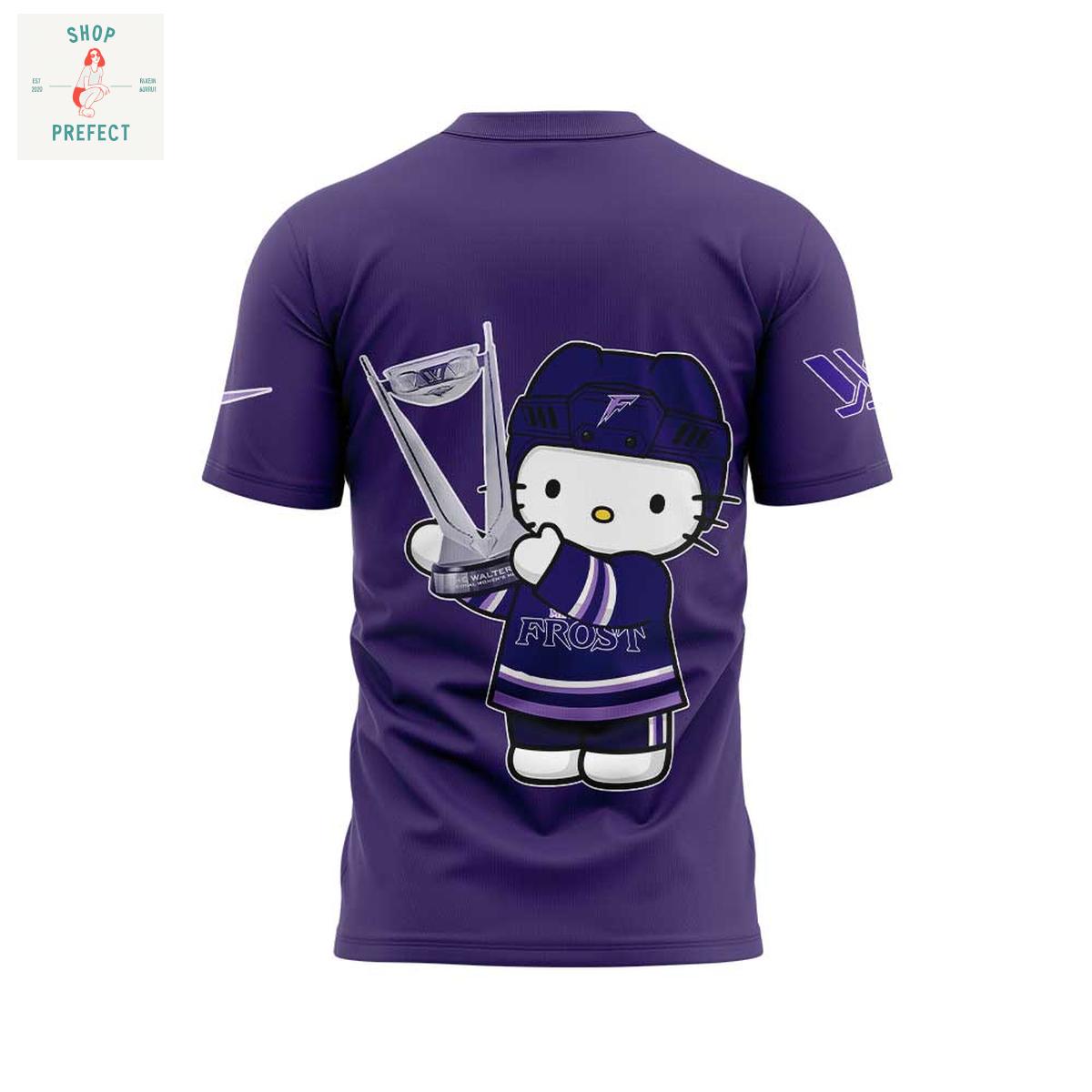 Minnesota Frost PWHL 2025 Walter Cup Hello Kitty Champions Hoodie T Shirt Minnesota Frost PWHL 2025 Walter Cup Hello Kitty Champions Hoodie T Shirt