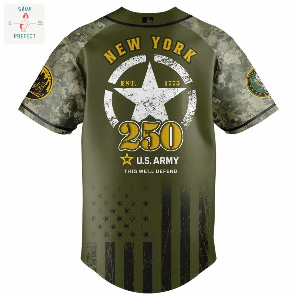 New York Mets MLB US Army’s 250th Anniversary Baseball Jersey