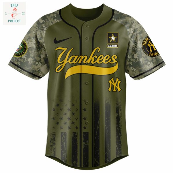 New York Yankees MLB US Army’s 250th Anniversary Baseball Jersey