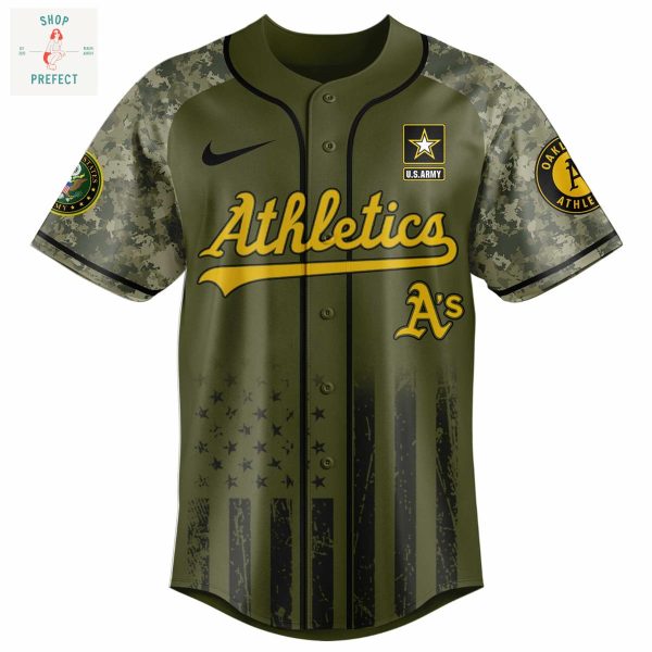 Oakland Athletics MLB US Army’s 250th Anniversary Baseball Jersey