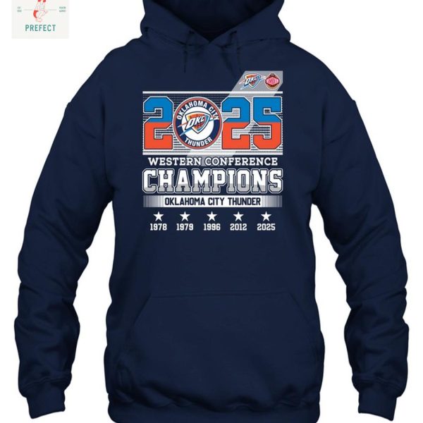 Oklahoma City Thunder 2025 Western Conference Champions T Shirt