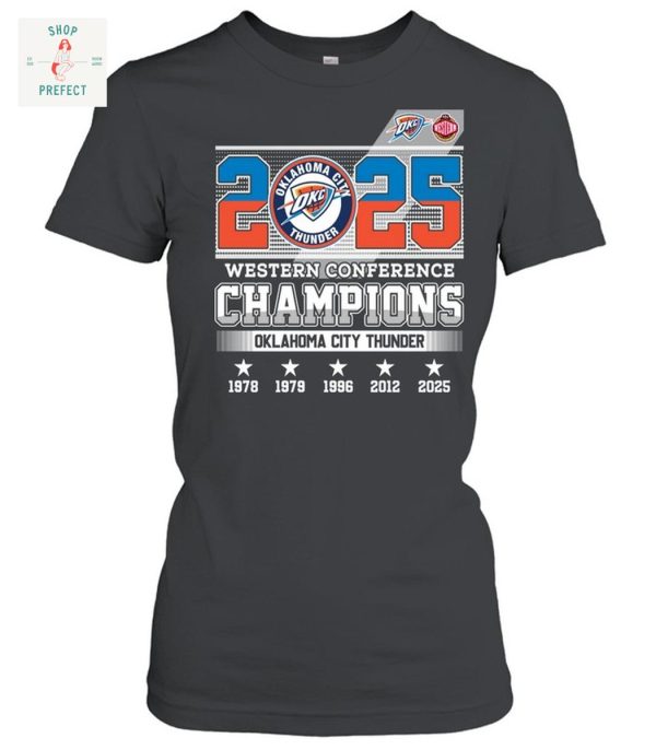 Oklahoma City Thunder 2025 Western Conference Champions T Shirt