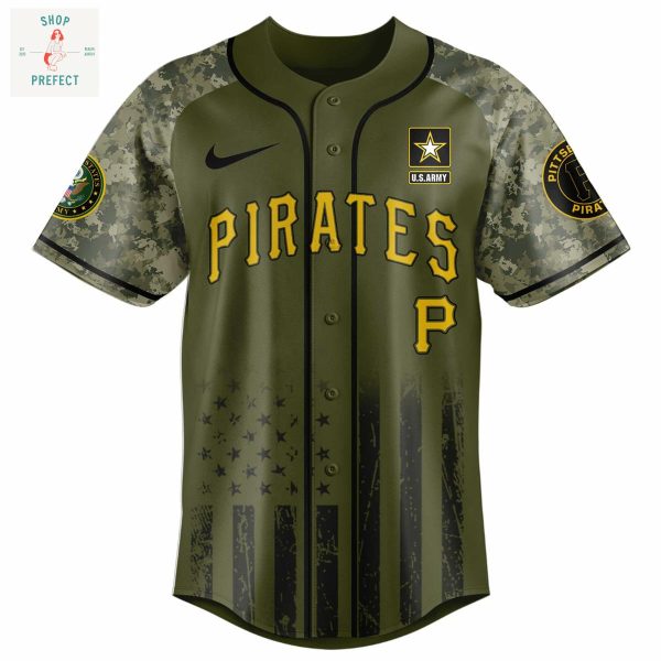 Pittsburgh Pirates MLB US Army’s 250th Anniversary Baseball Jersey