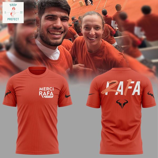 Rafael Nadal Roland Garros Merci Rafa Orange Hoodie T Shirt
