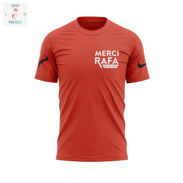 Rafael Nadal Roland Garros Merci Rafa Orange Hoodie T Shirt