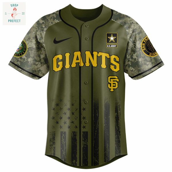 San Francisco Giants MLB US Army’s 250th Anniversary Baseball Jersey