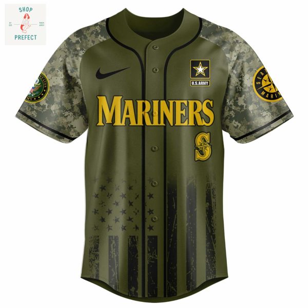 Seattle Mariners MLB US Army’s 250th Anniversary Baseball Jersey