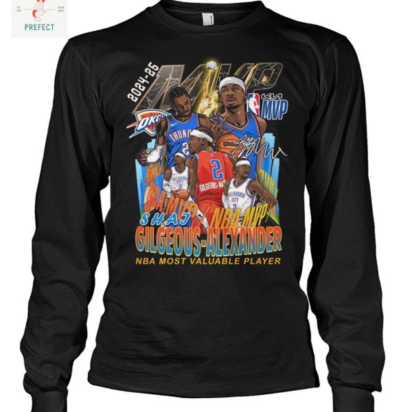 Shai Gilgeous Alexander NBA Most Valuable Player 2025 T Shirt