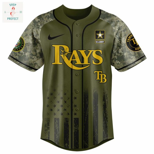 Tampa Bay Rays MLB US Army’s 250th Anniversary Baseball Jersey