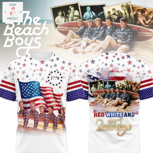 The Beach Boys Red White Happy 4th Of July Hoodie T Shirt