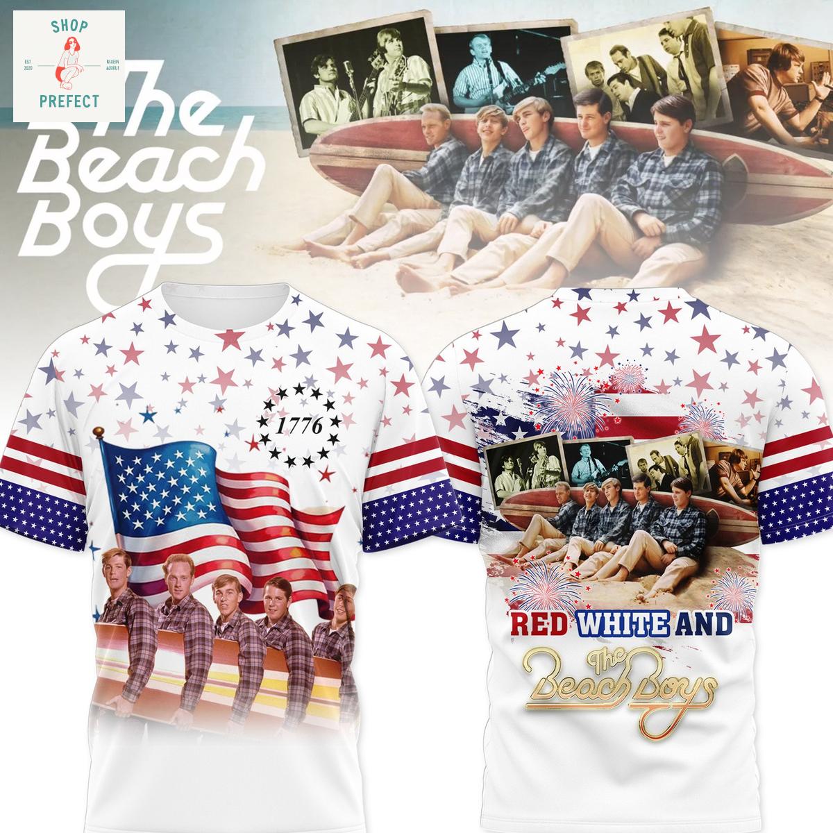 The Beach Boys Red White Happy 4th Of July Hoodie T Shirt The Beach Boys Red White Happy 4th Of July Hoodie T Shirt