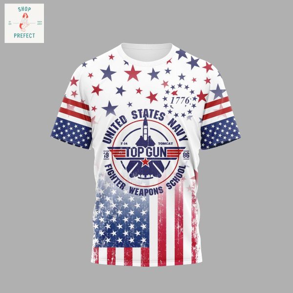 Top Gun United States Navy Happy 4th Of July Hoodie T Shirt