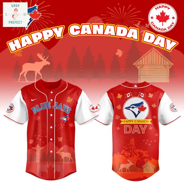 Toronto Blue Jays 2025 Canada Day Red Baseball Jersey