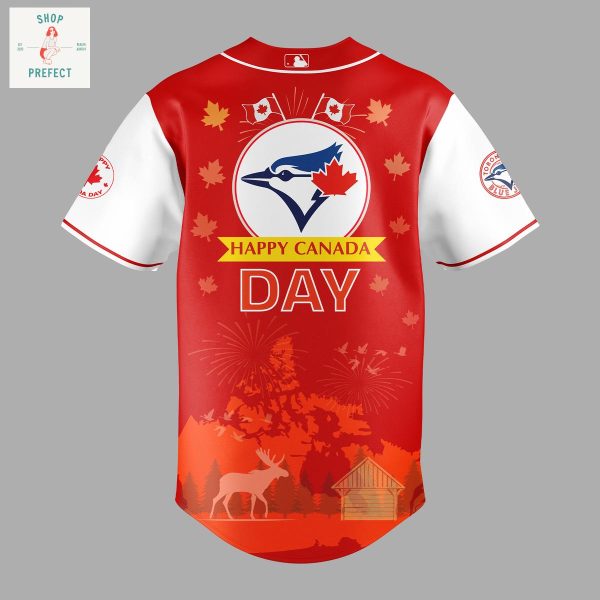 Toronto Blue Jays 2025 Canada Day Red Baseball Jersey
