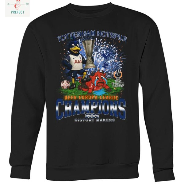 Tottenham Hotspur UEFA Europa League Champions 2025 T Shirt
