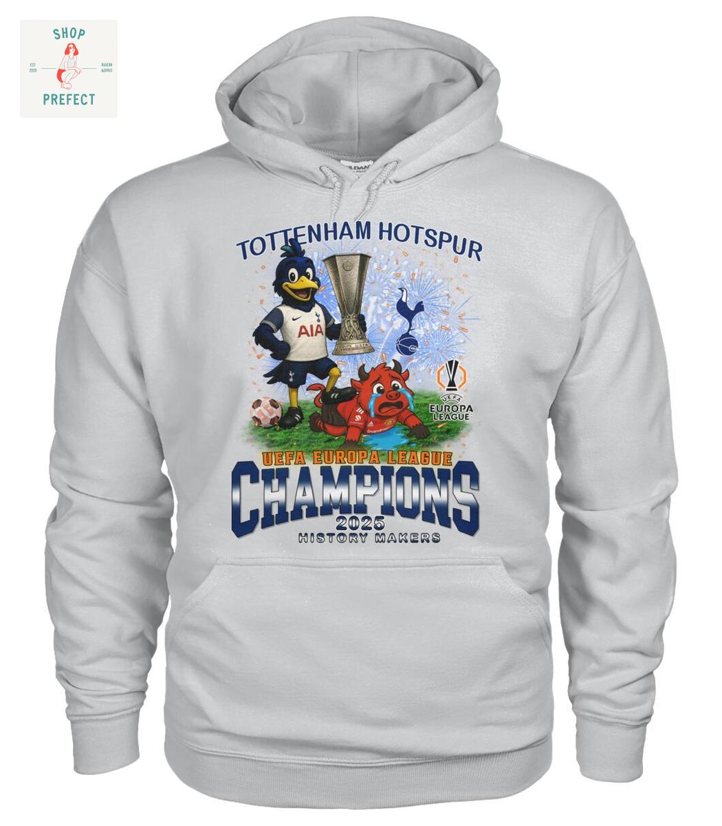Tottenham Hotspur UEFA Europa League Champions 2025 T Shirt Tottenham Hotspur UEFA Europa League Champions 2025 T Shirt