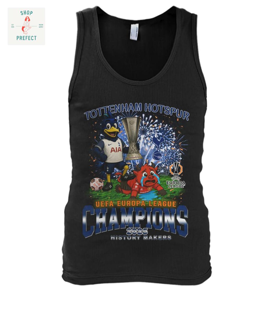 Tottenham Hotspur UEFA Europa League Champions 2025 T Shirt Tottenham Hotspur UEFA Europa League Champions 2025 T Shirt