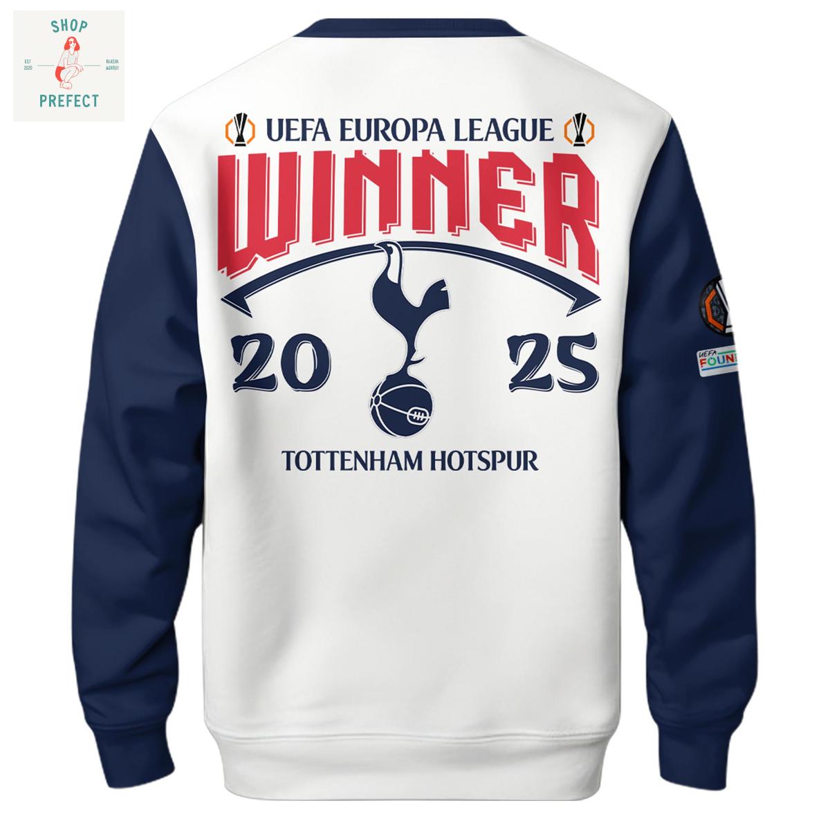 Tottenham Hotspur2025 Champions UEFA Europa League Hoodie T Shirt Tottenham Hotspur2025 Champions UEFA Europa League Hoodie T Shirt