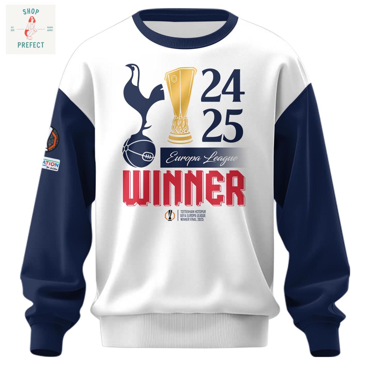 Tottenham Hotspur2025 Champions UEFA Europa League Hoodie T Shirt Tottenham Hotspur2025 Champions UEFA Europa League Hoodie T Shirt