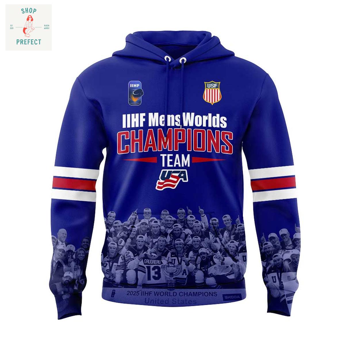 USA Hockey 2025 IIHF Men World Junior Championship Hoodie T Shirt USA Hockey 2025 IIHF Men World Junior Championship Hoodie T Shirt